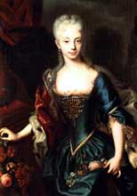 Marie Terezie v roce 1727...