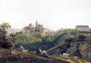 Antonn Mnes, Pohled na prask hrad (okolo roku 1830)