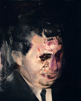 Adrian Ghenie: Studie ke straidlu (Study for Boogeyman), 2010, olej na pltn, 50 x 40 cm, foto  the artist