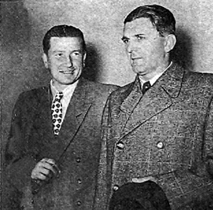 Posdka Vlaku svodoby: vprav Karel Truksa (vlevo) a strojvedouc Jaroslav Konvalinka