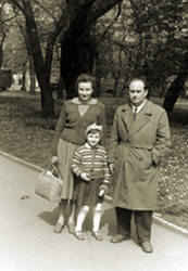 Manel Jankovi s dcerou v Praze, padest lta